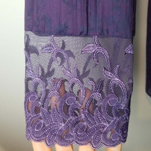 Lace Crinkle ColdWater Creek blouse size Small - Picture 6 of 7